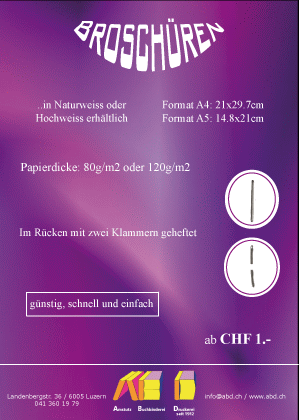 Flyer Broschüren